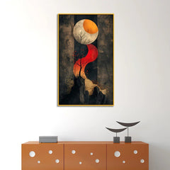 Golden Horizon Abstract Canvas Wall Painting for Home Décor - All India Decor