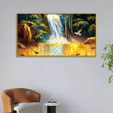 Vibrant Waterfall Canvas Wall Art for Home and Office Decoration - All India Decor