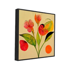 Floral Symphony Abstract Nature on Canvas Flower Wall Painting - All India Decor