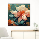 Contemporary Abstract 3d Flower Canvas Painting - All India Decor
