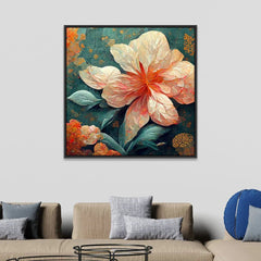 Contemporary Abstract 3d Flower Canvas Painting - All India Decor