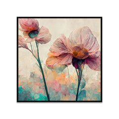 Elegant Pink Floral Big Canvas Wall Painting - All India Decor