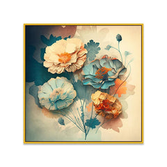 Vibrant Colorful Floral Canvas Wall Painting - All India Decor