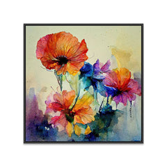 Modern and Elegant Abstract Flower Canvas Wall Painting - All India Decor