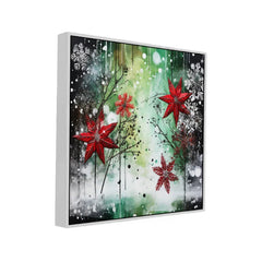 Winter Wonderland Mural Christmas Canvas Wall Painting - All India Decor