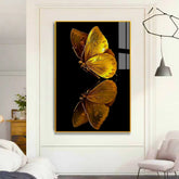 Beautiful Golden Butterfly Modern Acrylic Wall Paintings to Make an Impact - All India Decor