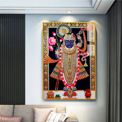 Modern Shreenath Ji Maharaj Acrylic Wall Paintings for Contemporary Homes - All India Decor