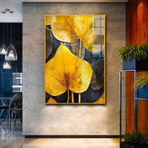 Golden Leaf in Art: Captivating Acrylic Wall Paintings for Any Room - All India Decor