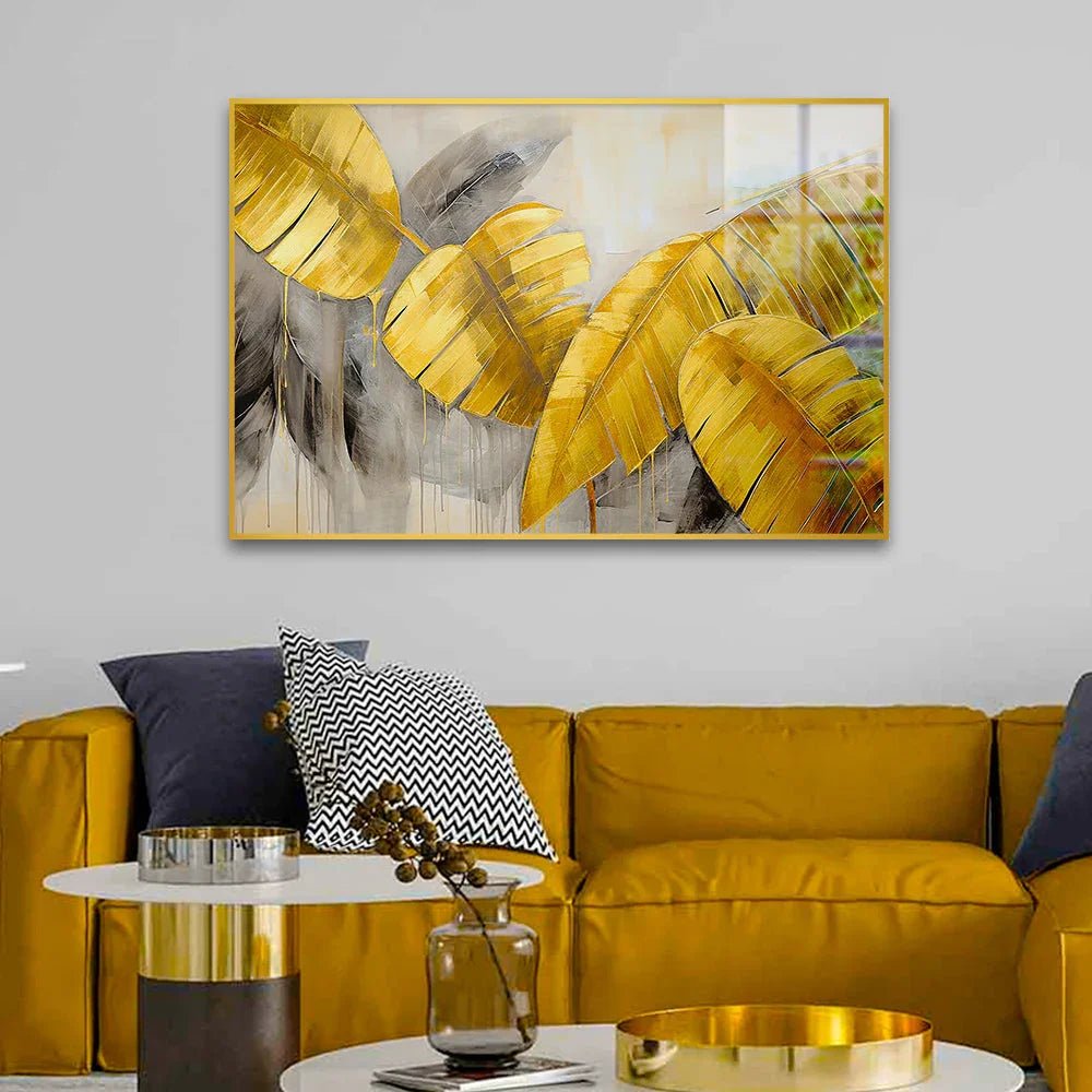 Canvas of Creativity: Golden Acrylic Wall Paintings to Elevate Your Home - All India Decor