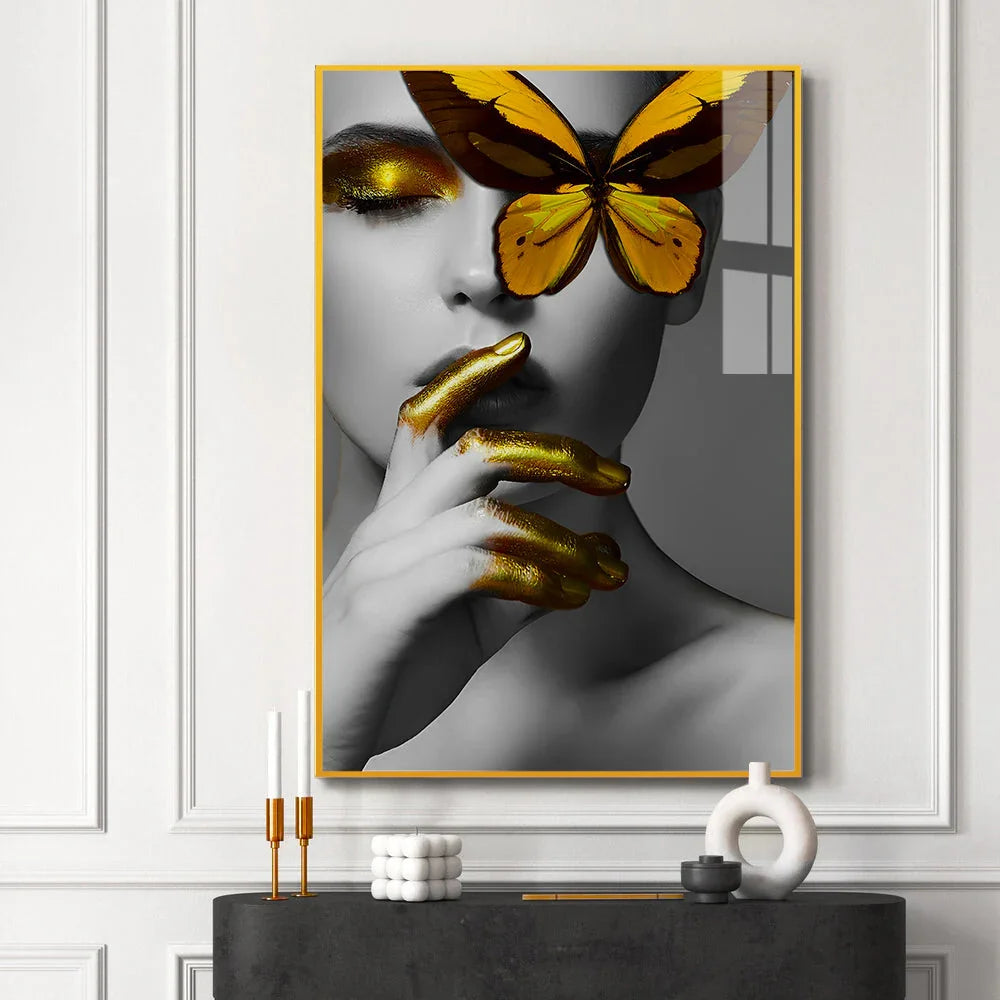 Thinking Girl: Discover Stunning Modern Acrylic Wall Paintings - All India Decor