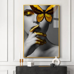 Thinking Girl: Discover Stunning Modern Acrylic Wall Paintings - All India Decor