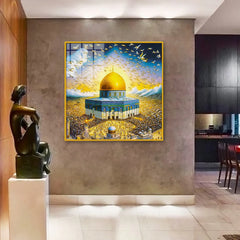 Beautiful Modern Design Mosque Acrylic Wall Paintings & Arts - All India Decor