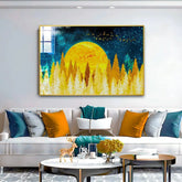 Beautiful Golden Sunrise Nature Acrylic Wall Paintings & Arts - All India Decor