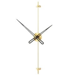 Black and Gold Large Wall Clock for Living Room - All India Decor