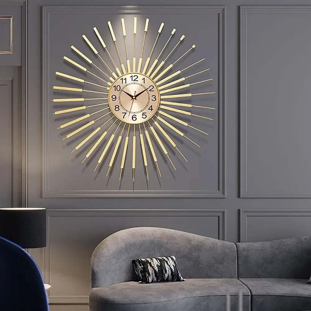 gold wall clock