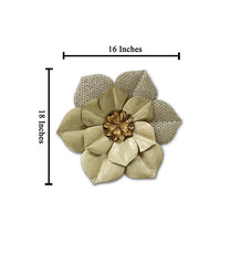 Golden Extravagance Floral Metal Wall Art - All India Decor