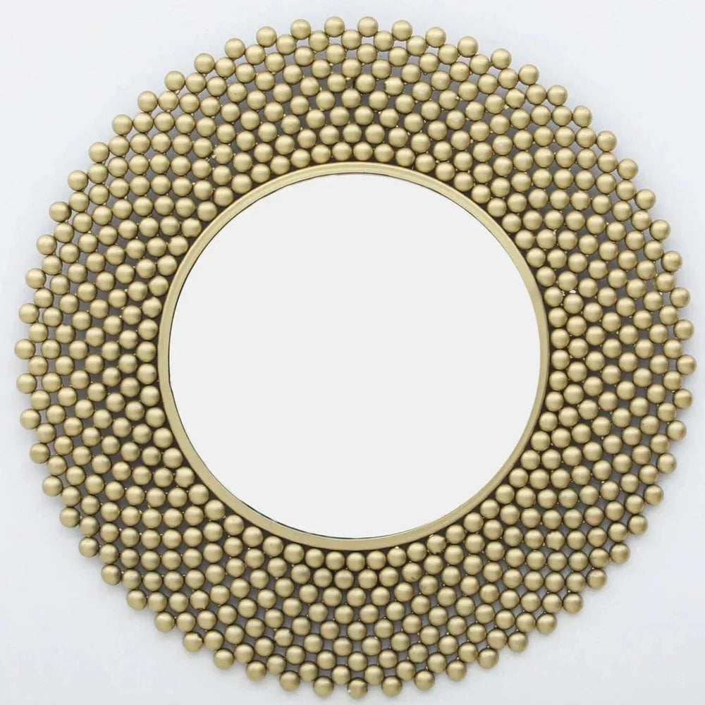Handmade Gold Metal Framed Wall Mirror - All India Decor