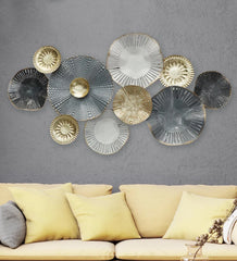 Floral Metal Wall Art in Multicolour - All India Decor