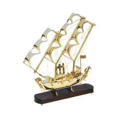Showpiece for Home Decor - Vintage Brass Ship - All India Decor