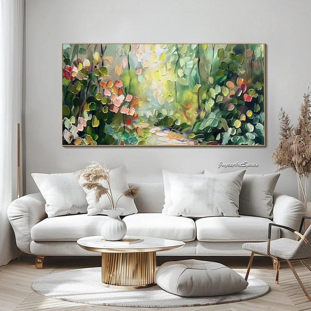 Large Abstract Canvas 3D Textured Landscape Painting Abstract Wall Art Modern Bedroom Wall Art Custom Boho Wall Art - All India Decor