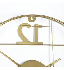 Iron 12-Three-5 Elegant Gold Wall Clock, - All India Decor
