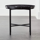 BLACK MARBLE SIDE TABLE - All India Decor