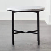 WHITE MARBLE SIDE TABLE - All India Decor