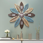 Modern Leaf Design Wall Clock - All India Decor