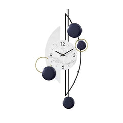 Modern Navy and White Large Wall Clock - All India Decor
