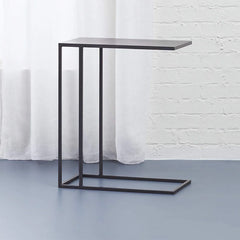 BLACK METAL C SIDE TABLE - All India Decor