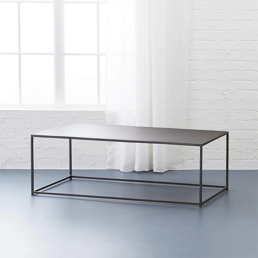 BLACK METAL COFFEE TABLE - All India Decor
