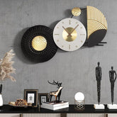 Black & Golden Modern Wall Clock - All India Decor