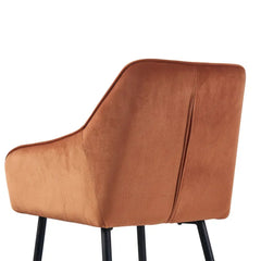 Mustard Diamond Cut Design Accent Chair