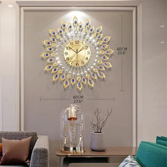 Peacock Design Wall Watch - All India Decor