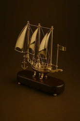 Antique Brass Ship - All India Decor
