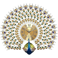 Vintage Peacock Wall Clock - All India Decor