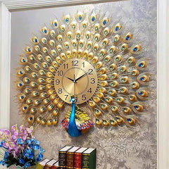 Vintage Peacock Wall Clock - All India Decor