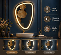 Basin Irregular LED Mirror