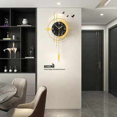 Yellow Stylish Wall Watch - All India Decor