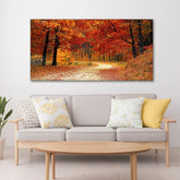 Forest in Autumn Premium Wall Painting - All India Decor