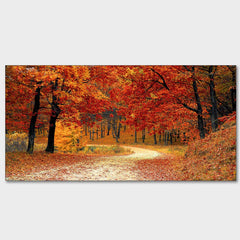 Forest in Autumn Premium Wall Painting - All India Decor