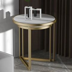 Duo Golden Metal Nesting Side Tables - All India Decor
