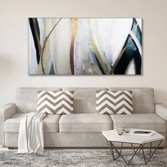 Modern Abstract Textured Premium Canvas Wall Painting - All India Decor