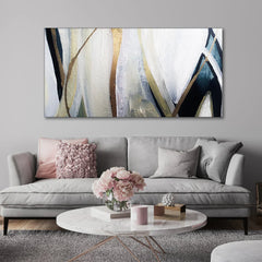 Modern Abstract Textured Premium Canvas Wall Painting - All India Decor