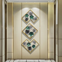 Lotus Leaves Metal Wall Art - All India Decor