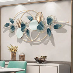 Modern Metal Leaves Wall Art - All India Decor