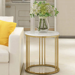Gold Marble Table - All India Decor