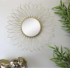 Lotus Shape Wall Mirror - All India Decor