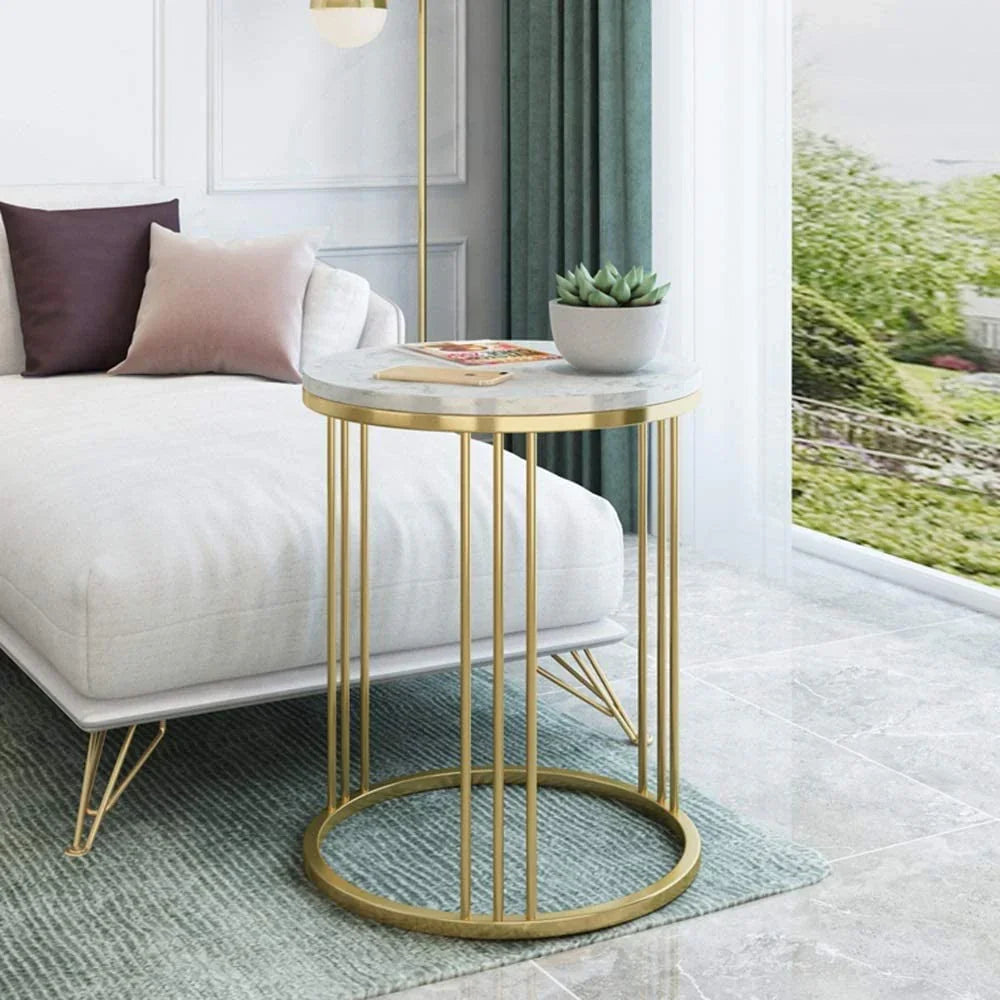 Gold Marble Table - All India Decor