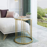 Gold Marble Table - All India Decor